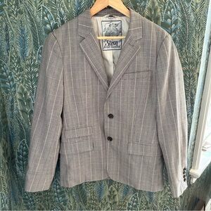 Seven for All Mankind Men’s Brown Plaid Blazer, Size Small